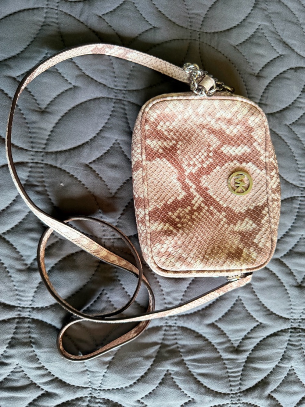 Michael Kors Snake-Print Crossbody Bag